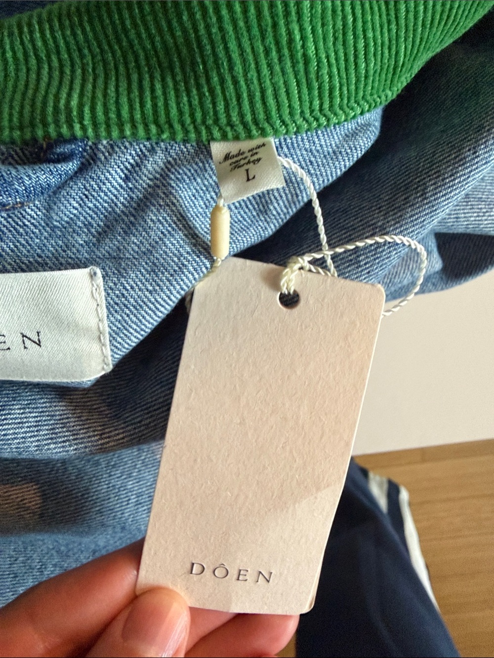 Doen Pascual corduroy-trimmed denim jacket - Picture 5 of 6